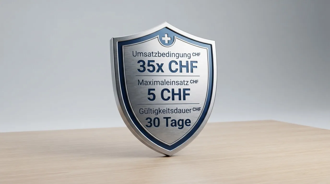 Übersicht der Bonusbedingungen: Umsatzmultiplikator, Maximaleinsatz und Gültigkeitsdauer im visuellen Vergleich