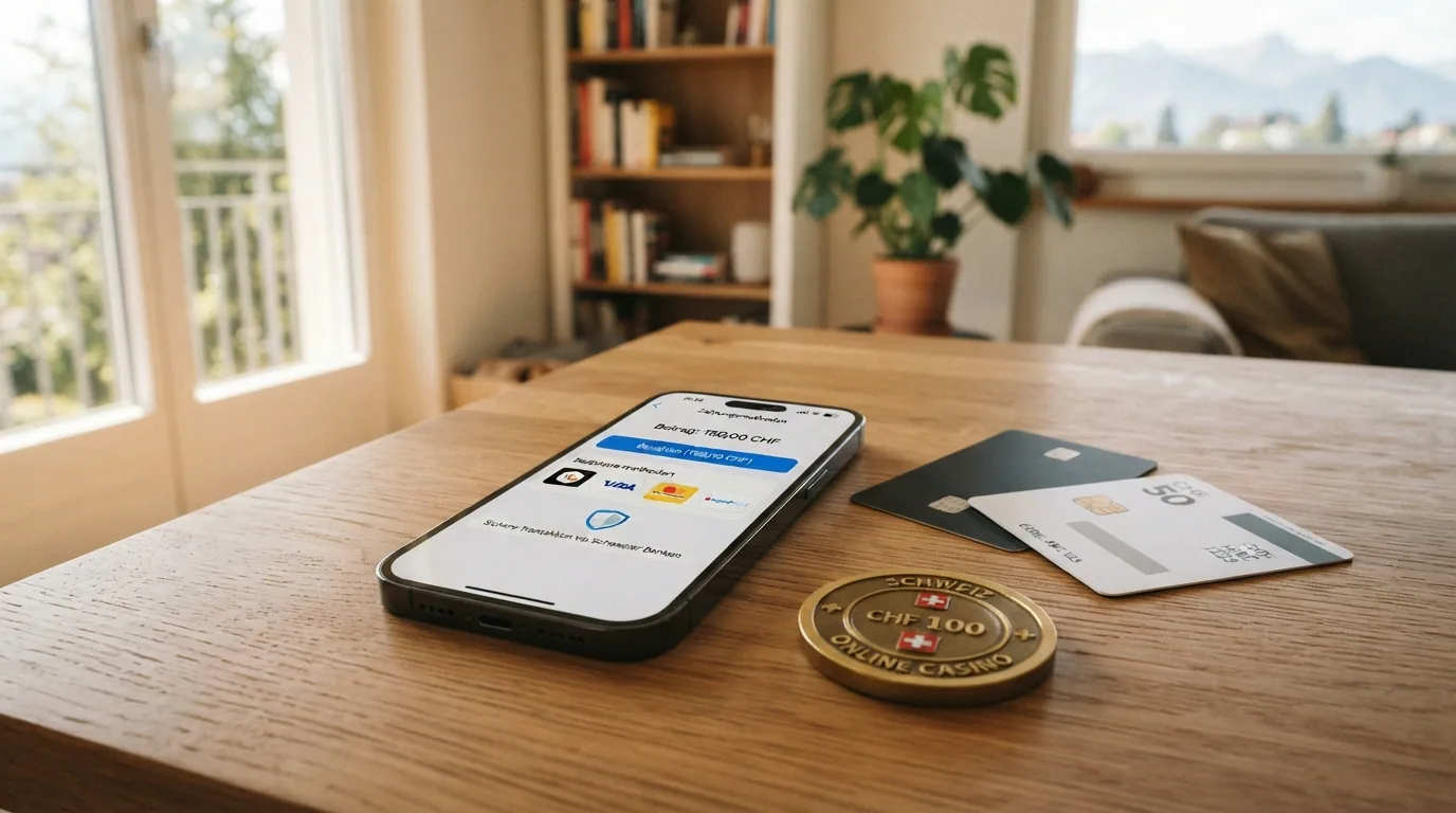 Ein Smartphone mit geöffneter TWINT-App neben einer Kreditkarte und einer PostFinance-Karte